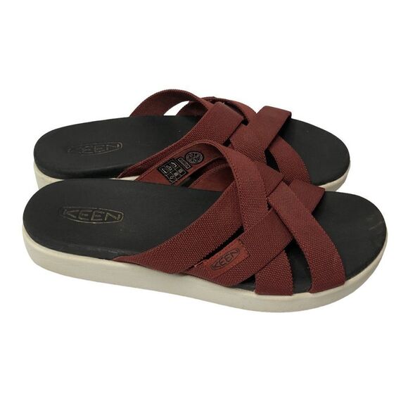 Keen Elle Slide  Sandals Fires Brick Size 10-10 1/2 - Picture 3 of 9